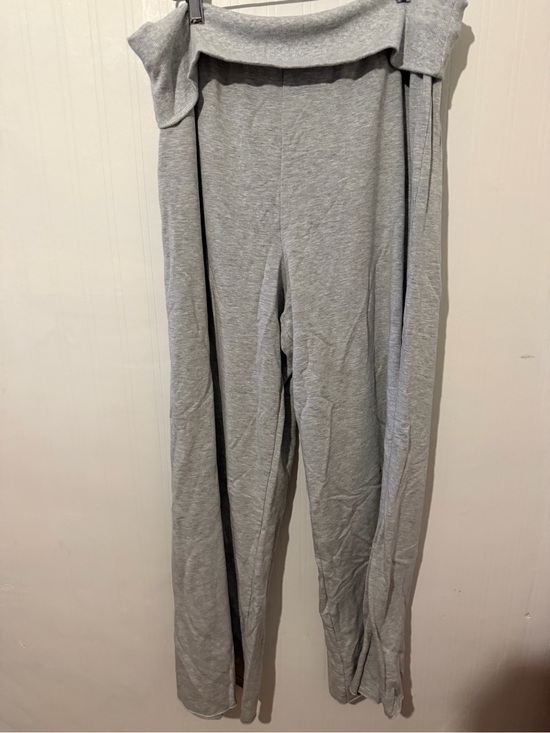 Offline Pants - Aerie Light Gray Wide Leg Lounge Pants Foldover waist band XL